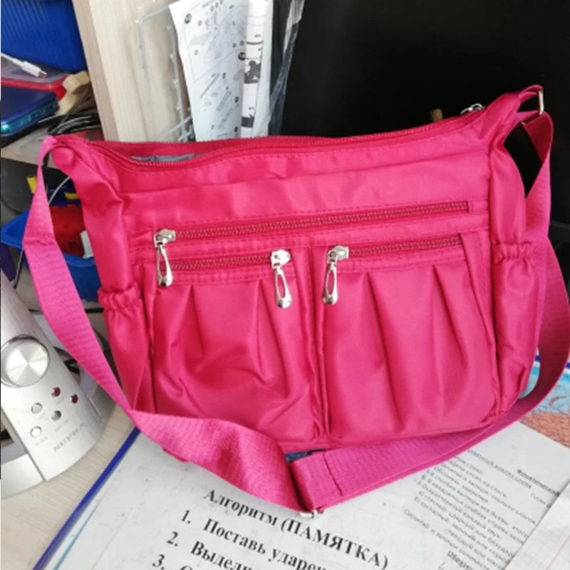 Nylon Crossbody Bag For Women Large Capacity Shoulder Bag Multi-pocket Female Bag Shopping Travel Lady Handbag Leisure Purse sac