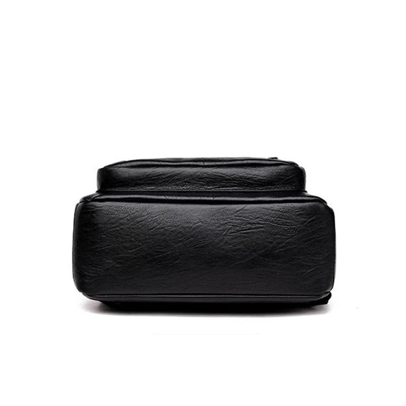 Women's Backpack Travel Large Backpack PU Leather Handbag Schoolbag For Girls Female Shoulder Back mochila