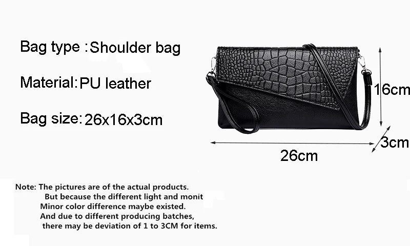 New Fashion Women Shoulder Bags Soft PU Leather Handbag Crossbody Messenger Bags Purse Clutch