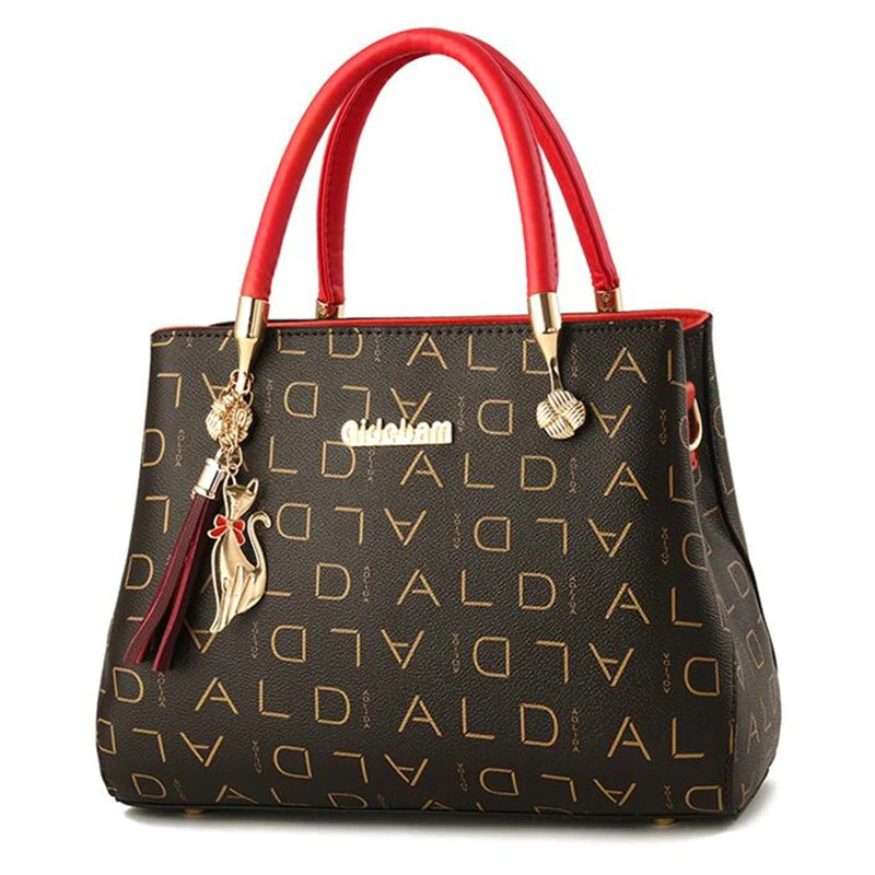Artificial leather Women's Bags Luxury Shoulder Messenger Bag Crossbody For Women big capacity letter printing wild Ladies bags