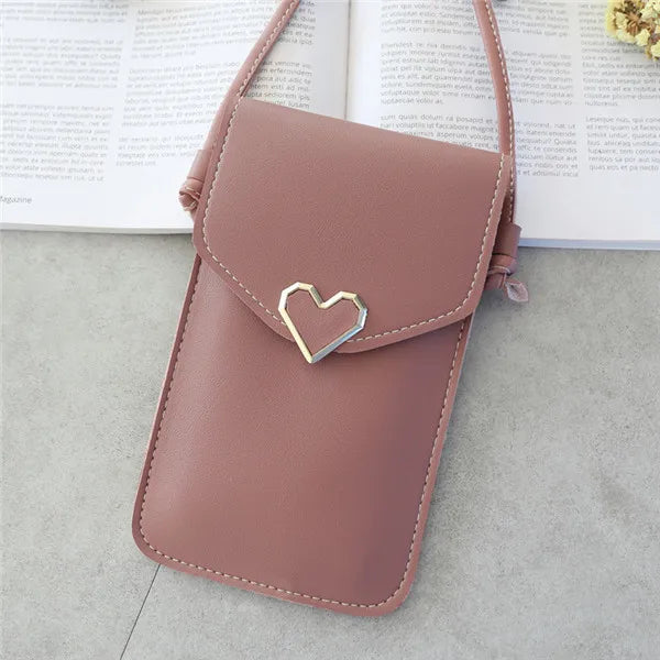 Soft Leather Crossbody Bags for Women Solid Color Shoulder Bag Cell Phone Purse Small Handbags Girls NEW