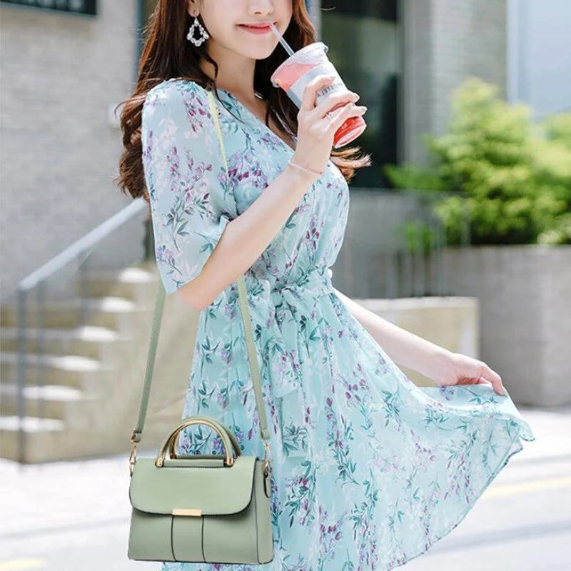 Luxury Small Handbag Women PU Leather Fashion Brand Crossbody Bags Lady Capacity Shoulder Messenger Bag Design Shopping Purse