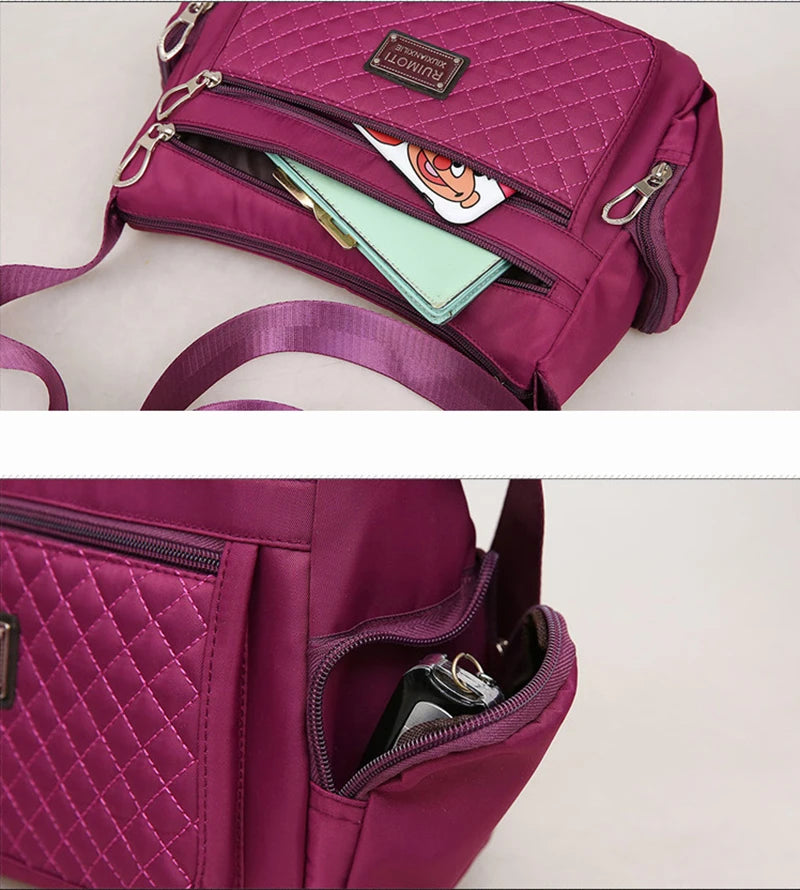 Fashion Women Casual Shoulder Handbags Lightweight Waterproof Oxford Package Female Large Capacity Travel Crossbody Bag