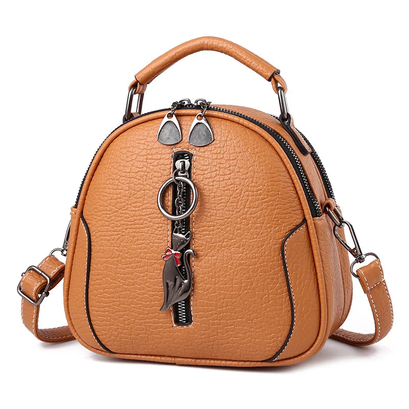 New Fashion Small Women Handbags PU Leather Shoulder Bag Female Cute Crossbody Purse Messenger Bag Pack