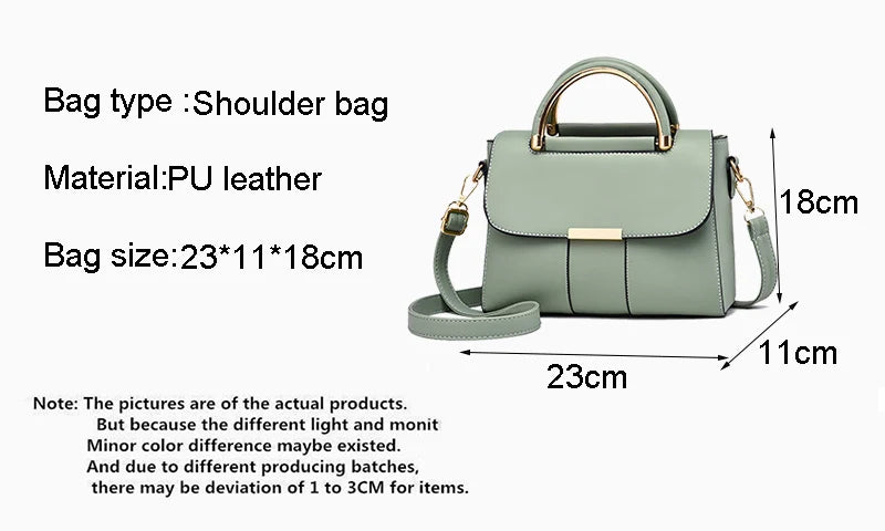 New Fashion Women Crossbody Shoulder Bags PU Leather Female Flap Messenger Bag Small Handbag Female New Purse Clutch