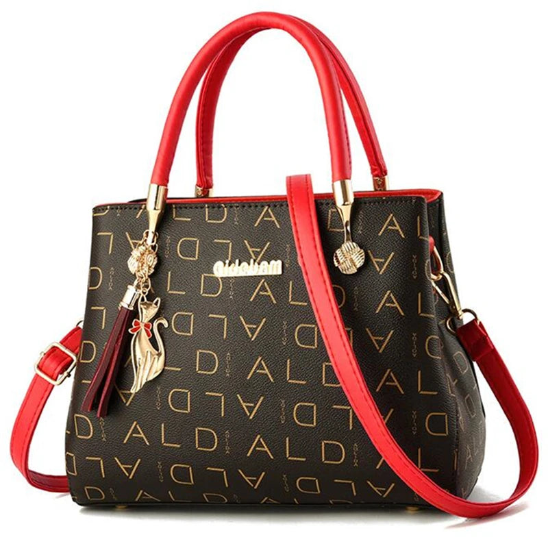 Artificial leather Women's Bags Luxury Shoulder Messenger Bag Crossbody For Women big capacity letter printing wild Ladies bags