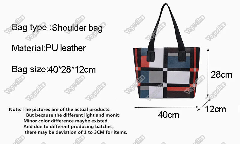 Casual Large Capacity Handbag Totes For Women Big Size Pu Leather Shoulder Bag Shopping Pack Female Daily Use Bag sac à main