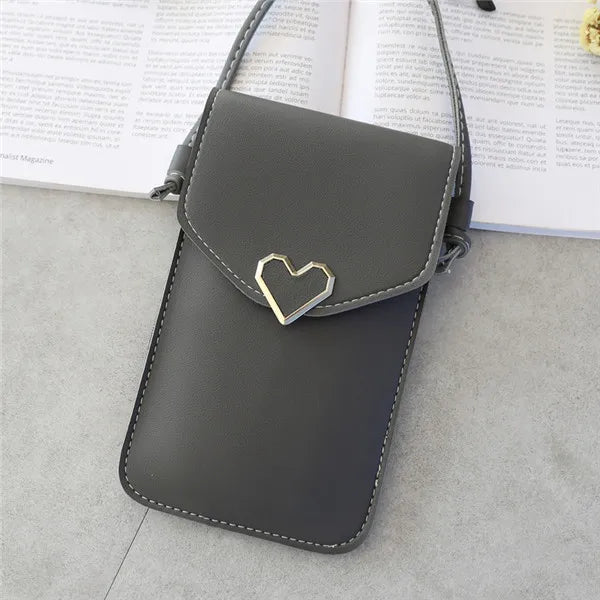 Soft Leather Crossbody Bags for Women Solid Color Shoulder Bag Cell Phone Purse Small Handbags Girls NEW