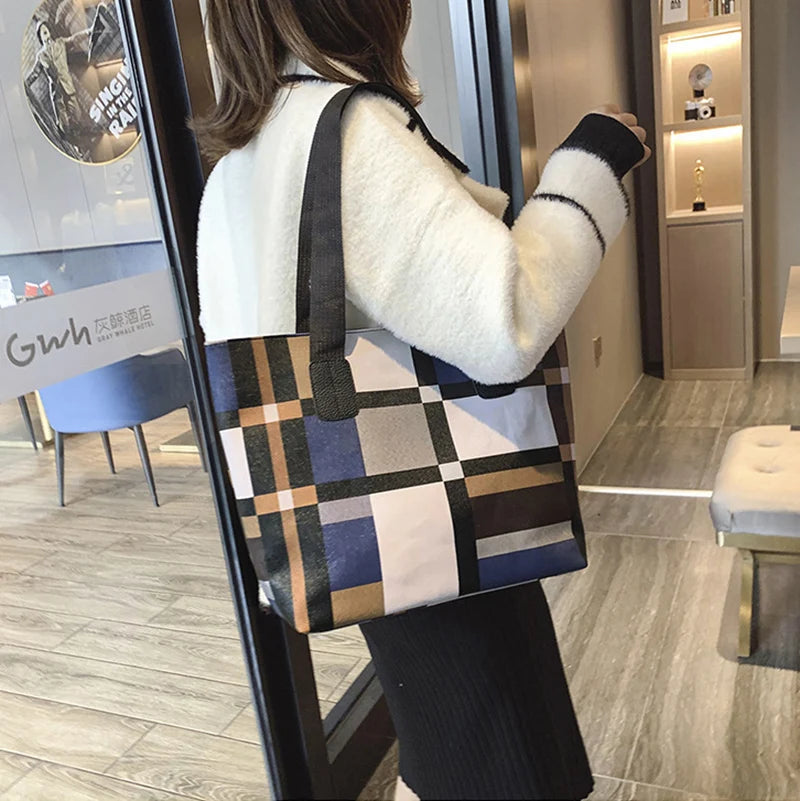 Casual Large Capacity Handbag Totes For Women Big Size Pu Leather Shoulder Bag Shopping Pack Female Daily Use Bag sac à main