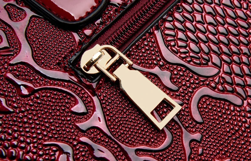 Luxury New Large Capacity Women Bag PU Leather Ladies Handbags  and Purse Fashion Shiny Girls Shoulder Messenger Bag Female Tote