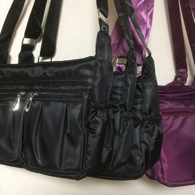 Nylon Crossbody Bag For Women Large Capacity Shoulder Bag Multi-pocket Female Bag Shopping Travel Lady Handbag Leisure Purse sac