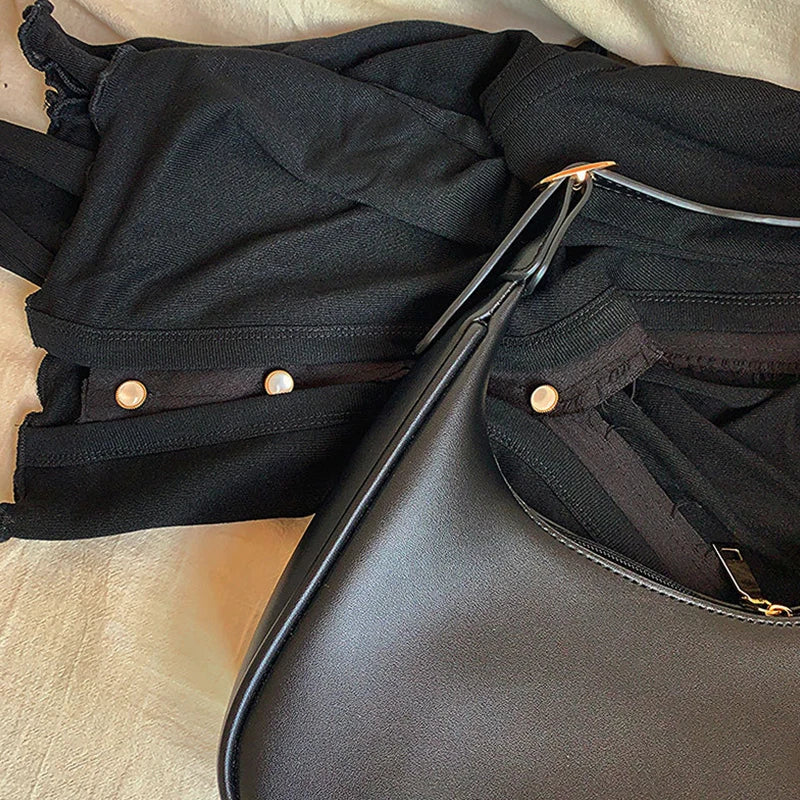 PU Leather Shoulder Messenger Bag Women Causal Luxury Handbags and Purse Female Designer Hobos Bag Small Brand Crossbody Bags