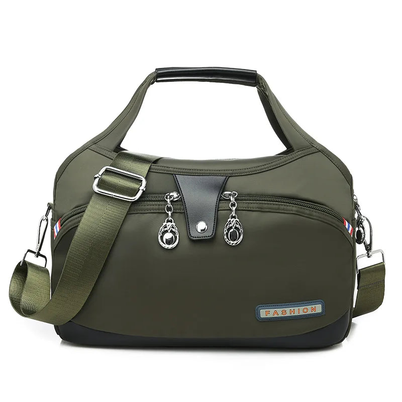 Women Crossbody Bags Large-Capacity Oxford Cloth Sling Crossbody Bag Waterproof Anti-Theft Female Travel Shopper Mommy Hand Bag