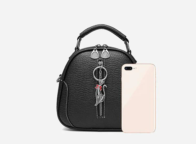 New Fashion Small Women Handbags PU Leather Shoulder Bag Female Cute Crossbody Purse Messenger Bag Pack