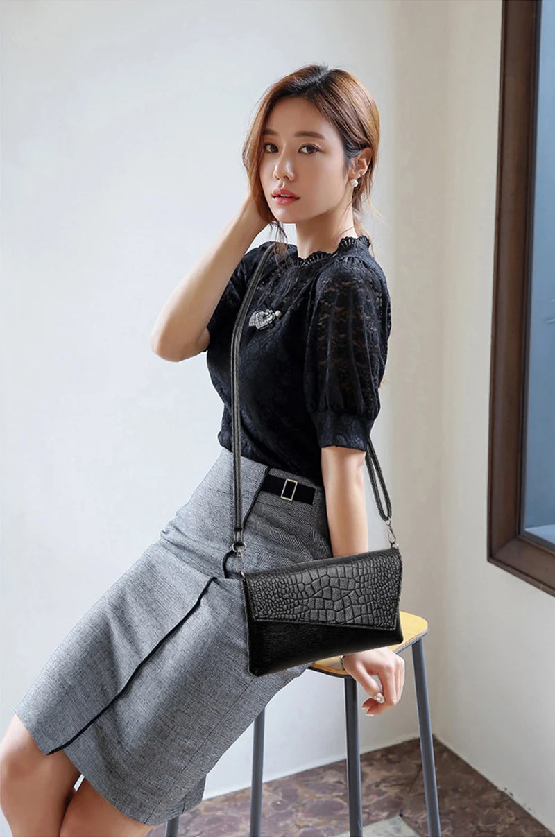 New Fashion Women Shoulder Bags Soft PU Leather Handbag Crossbody Messenger Bags Purse Clutch