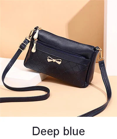 Women Bowknot Leather Small Handbags Female Shoulder Crossbody Bag High Quality Ladies Messenger Purse Tote