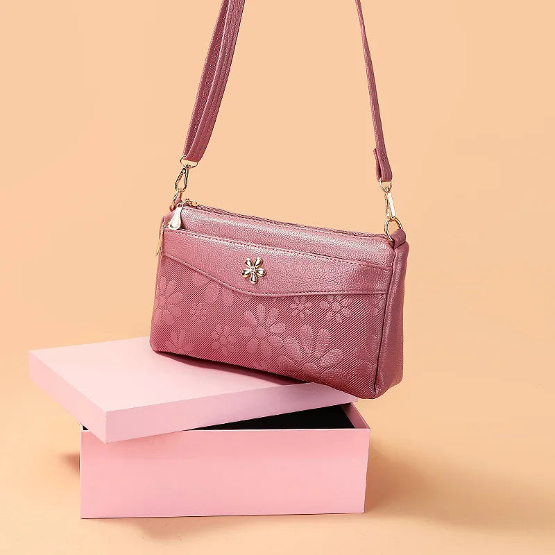 Retro Printing Crossbody Bag Women's Handbag Multifunction Shoulder Messenger S hopping Cellphone Purse Lady Mommy Bag  feminin