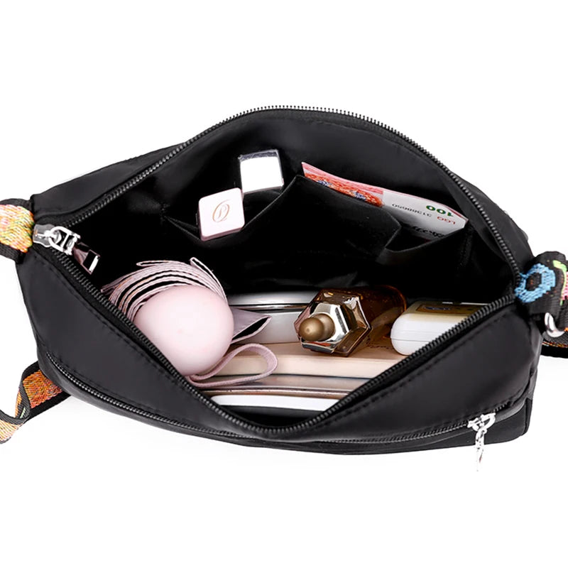 Women's Crossbody Bag Waterproof Nylon Oxford Shoulder Messenger Bags Casual Large Capacity Handbag Ladies Travel Shopping Tote