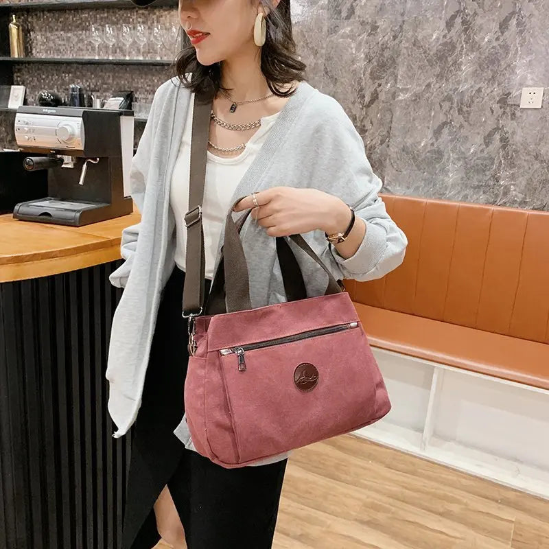 Women Casual Handbags Canvas Crossbody Bag for Woman Big Capacity Shoulder Tote Female Shopping Designer Messenger Bags bolso