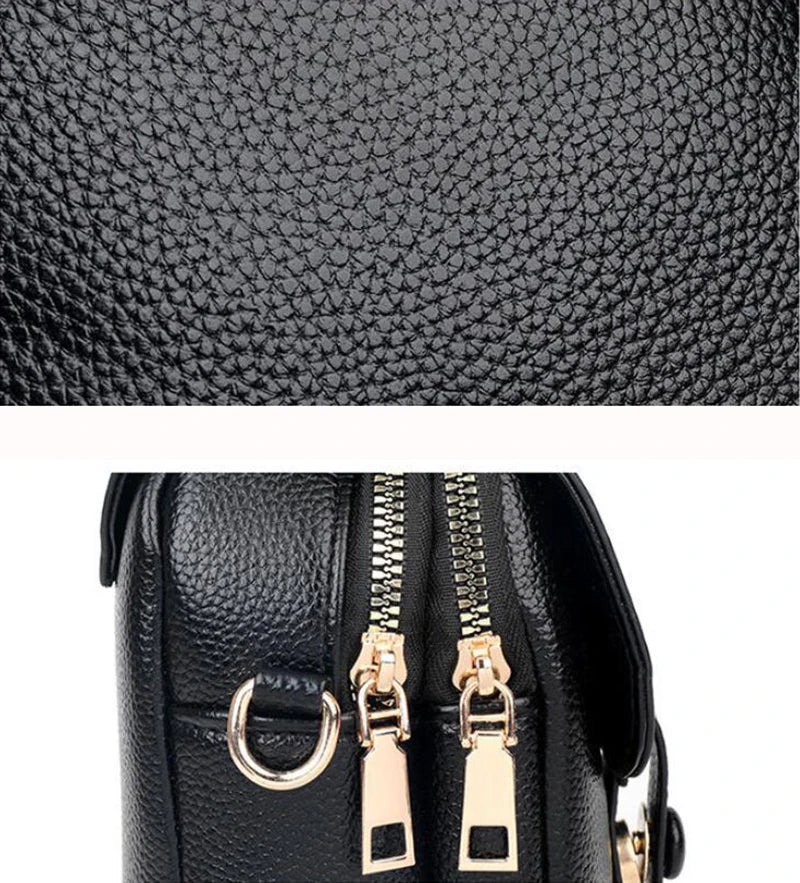 Simple Design PU Leather Crossbody Shoulder Bags for Women Spring Retro Branded Handbags and Purses Ladies Mobile Phone sac
