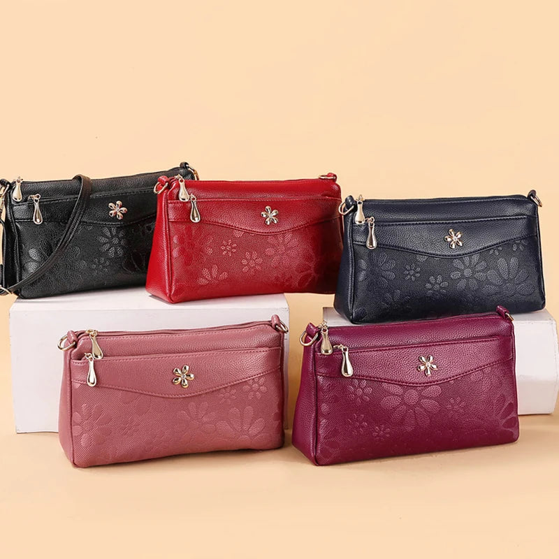 Retro Printing Crossbody Bag Women's Handbag Multifunction Shoulder Messenger S hopping Cellphone Purse Lady Mommy Bag  feminin