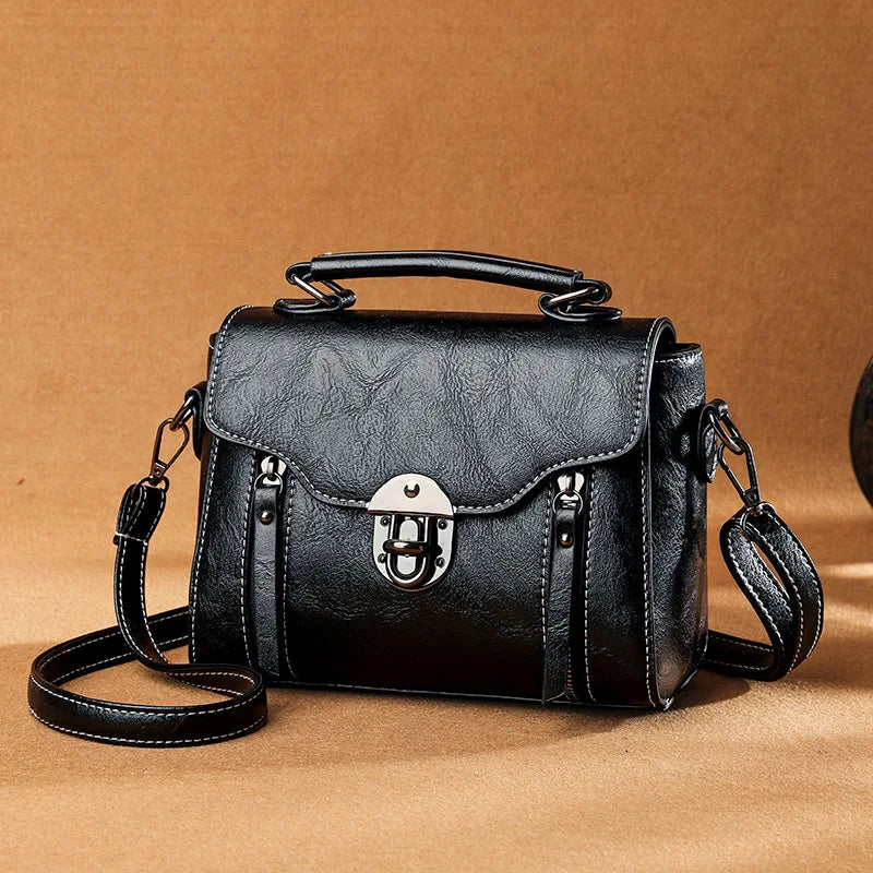 Women's Handbag New PU Leather Fashion Lock Design Large Capacity Shoulder Bag Female Crossbody Tote Messenger Bag bolsos