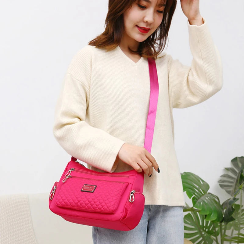 Fashion Women Casual Shoulder Handbags Lightweight Waterproof Oxford Package Female Large Capacity Travel Crossbody Bag