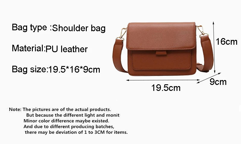 Sewing Thread Women's Shoulder Bags Pu Hasp Ladies Crossbody Bags on Sale 2024 High Quality Free Shipping Bolsas Femininas