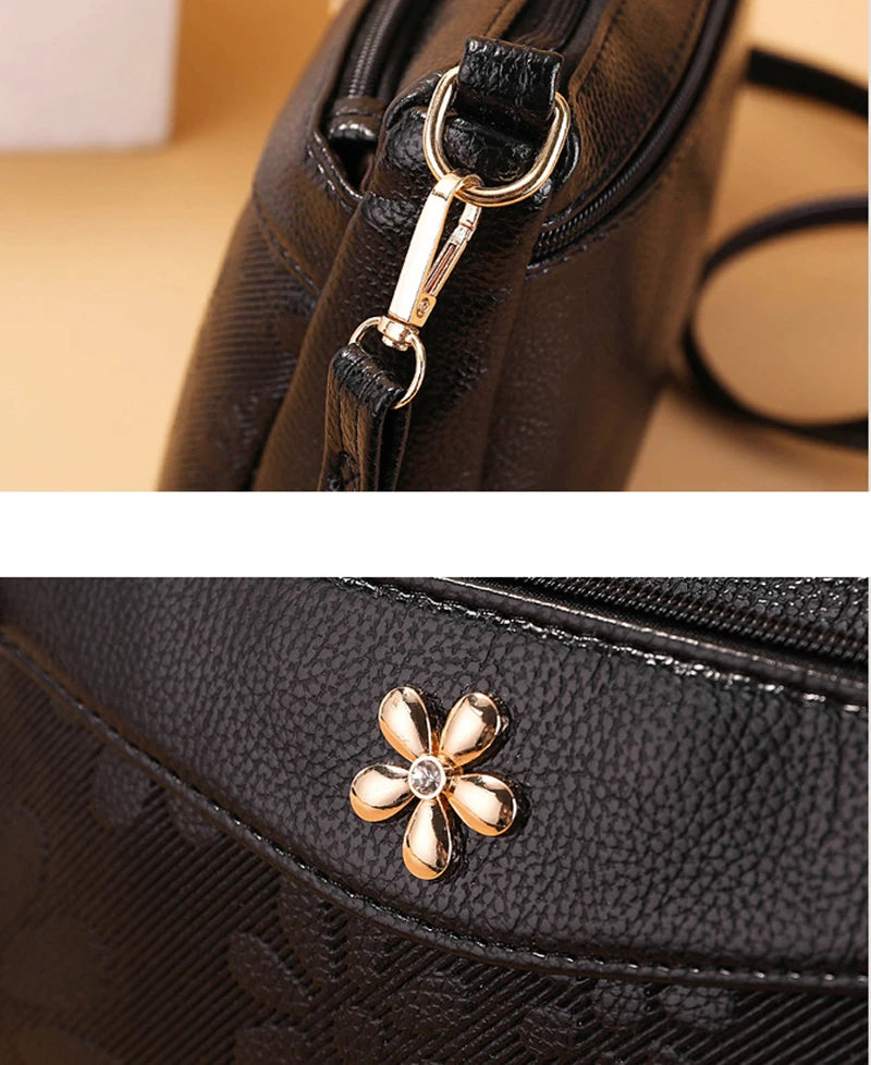 Retro Printing Crossbody Bag Women's Handbag Multifunction Shoulder Messenger S hopping Cellphone Purse Lady Mommy Bag  feminin