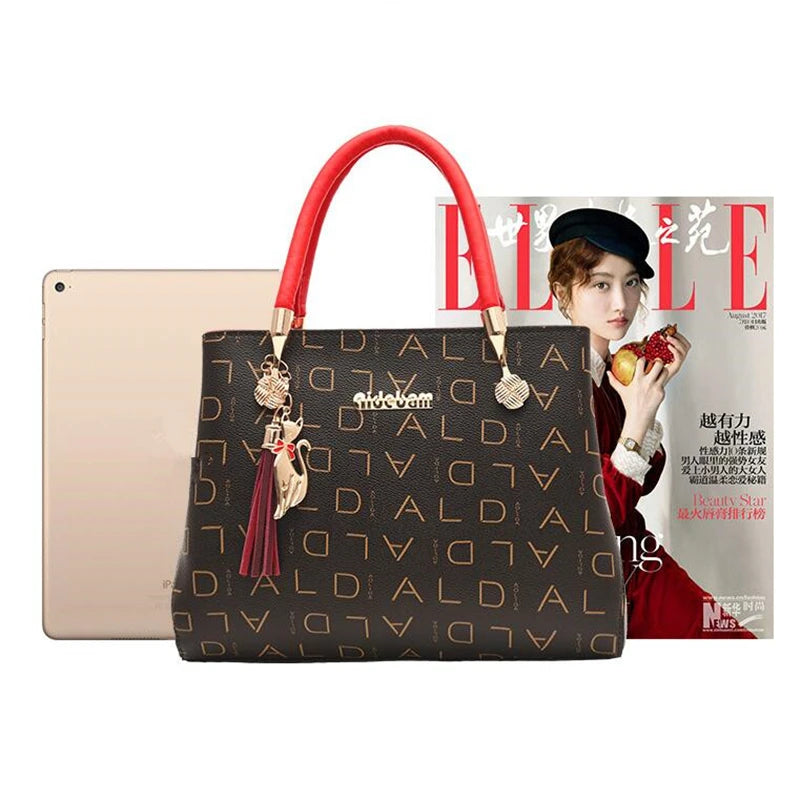 Artificial leather Women's Bags Luxury Shoulder Messenger Bag Crossbody For Women big capacity letter printing wild Ladies bags