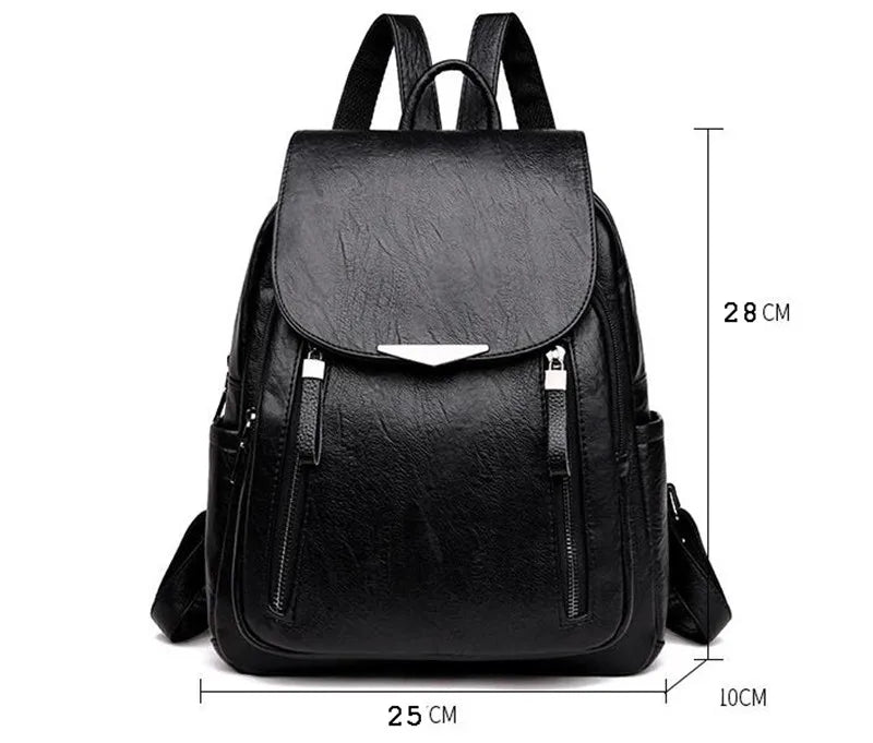 New Arrival Pu Leather Backpack Shoulder Bags For Women Fashion Travel Knapsack High Quality Rucksack School Bag 