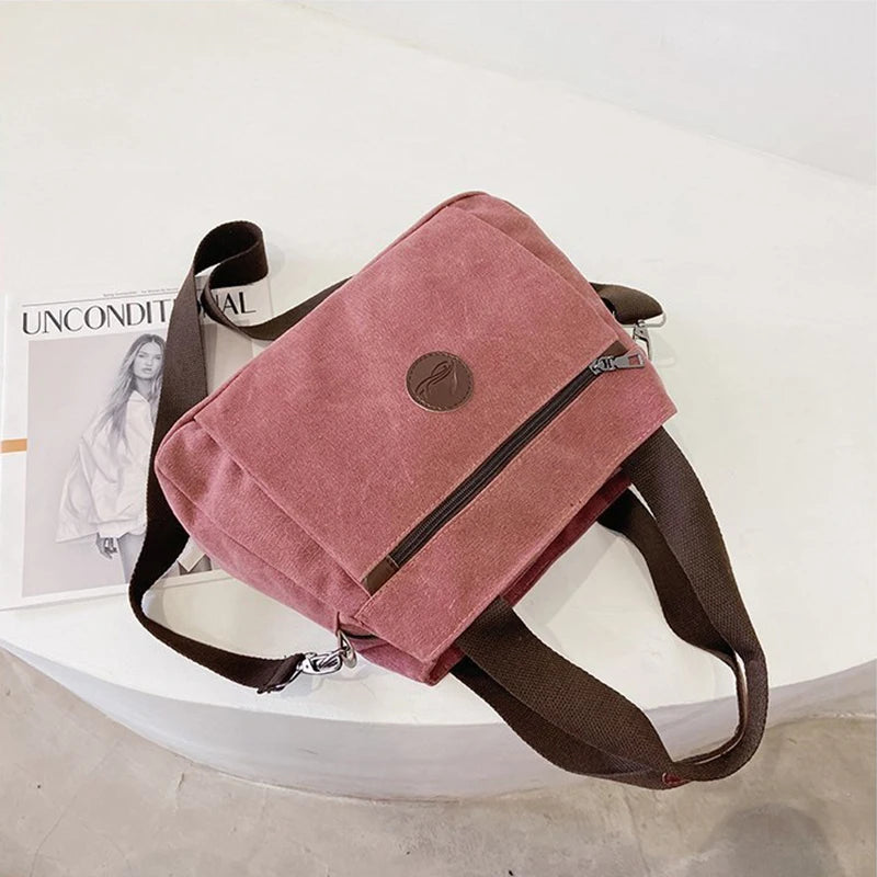 Women Casual Handbags Canvas Crossbody Bag for Woman Big Capacity Shoulder Tote Female Shopping Designer Messenger Bags bolso