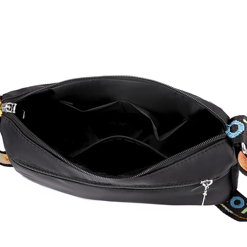Women's Crossbody Bag Waterproof Nylon Oxford Shoulder Messenger Bags Casual Large Capacity Handbag Ladies Travel Shopping Tote