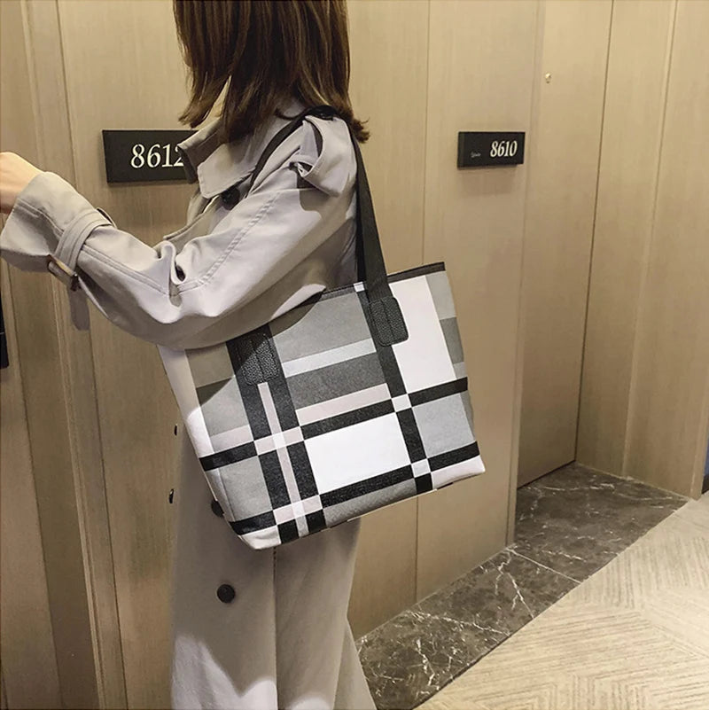 Casual Large Capacity Handbag Totes For Women Big Size Pu Leather Shoulder Bag Shopping Pack Female Daily Use Bag sac à main