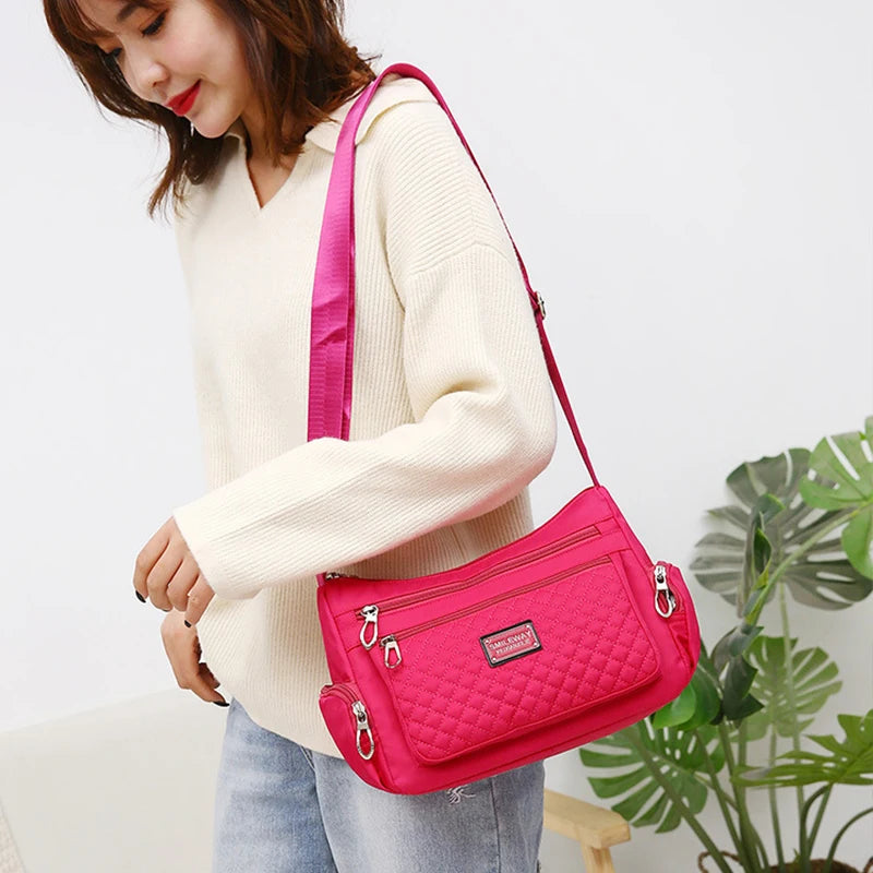 Fashion Women Casual Shoulder Handbags Lightweight Waterproof Oxford Package Female Large Capacity Travel Crossbody Bag