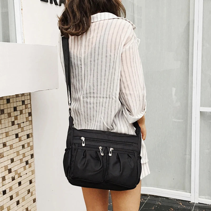 Nylon Crossbody Bag For Women Large Capacity Shoulder Bag Multi-pocket Female Bag Shopping Travel Lady Handbag Leisure Purse sac