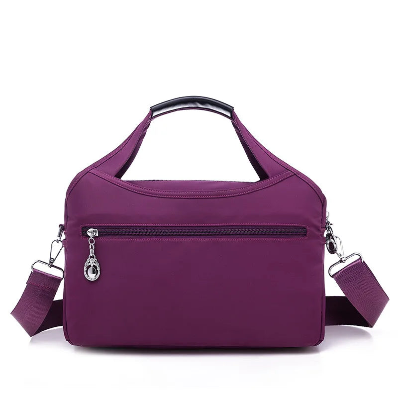 Women Crossbody Bags Large-Capacity Oxford Cloth Sling Crossbody Bag Waterproof Anti-Theft Female Travel Shopper Mommy Hand Bag
