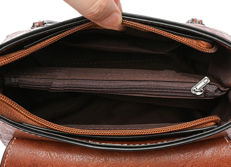 Women's Handbag New PU Leather Fashion Lock Design Large Capacity Shoulder Bag Female Crossbody Tote Messenger Bag bolsos