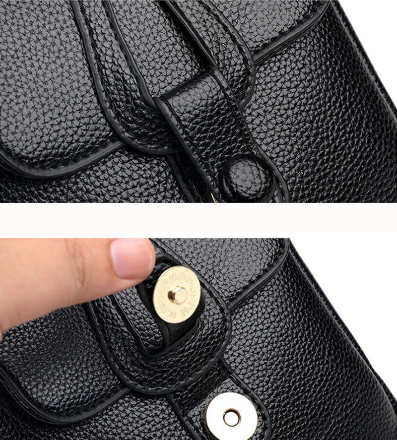 Simple Design PU Leather Crossbody Shoulder Bags for Women Spring Retro Branded Handbags and Purses Ladies Mobile Phone sac