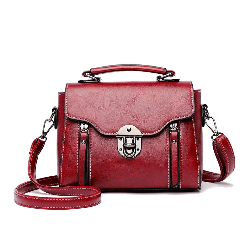 Women's Handbag New PU Leather Fashion Lock Design Large Capacity Shoulder Bag Female Crossbody Tote Messenger Bag bolsos