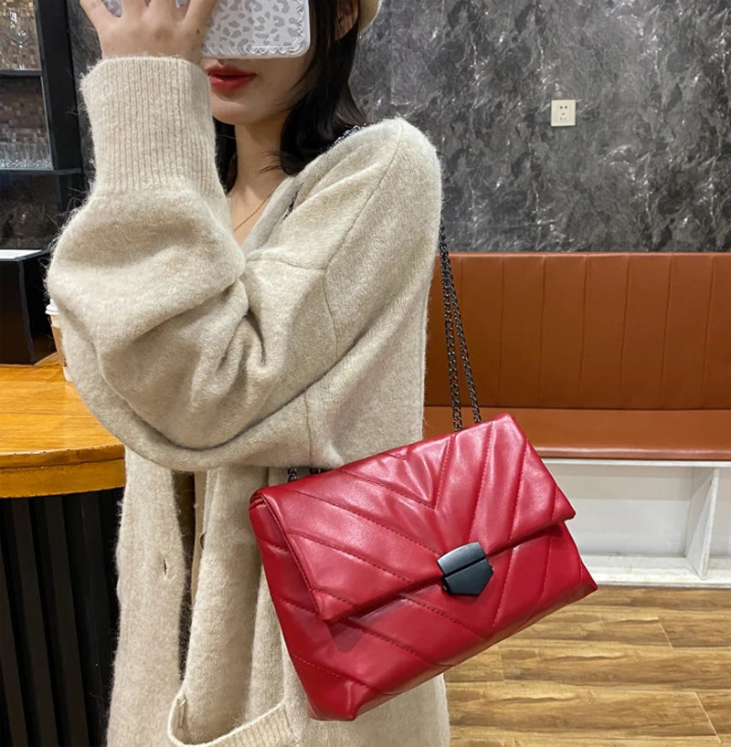Small PU Leather Crossbody Bags for Women New Trend Hand Bag Women's Branded Trending Shoulder Handbags