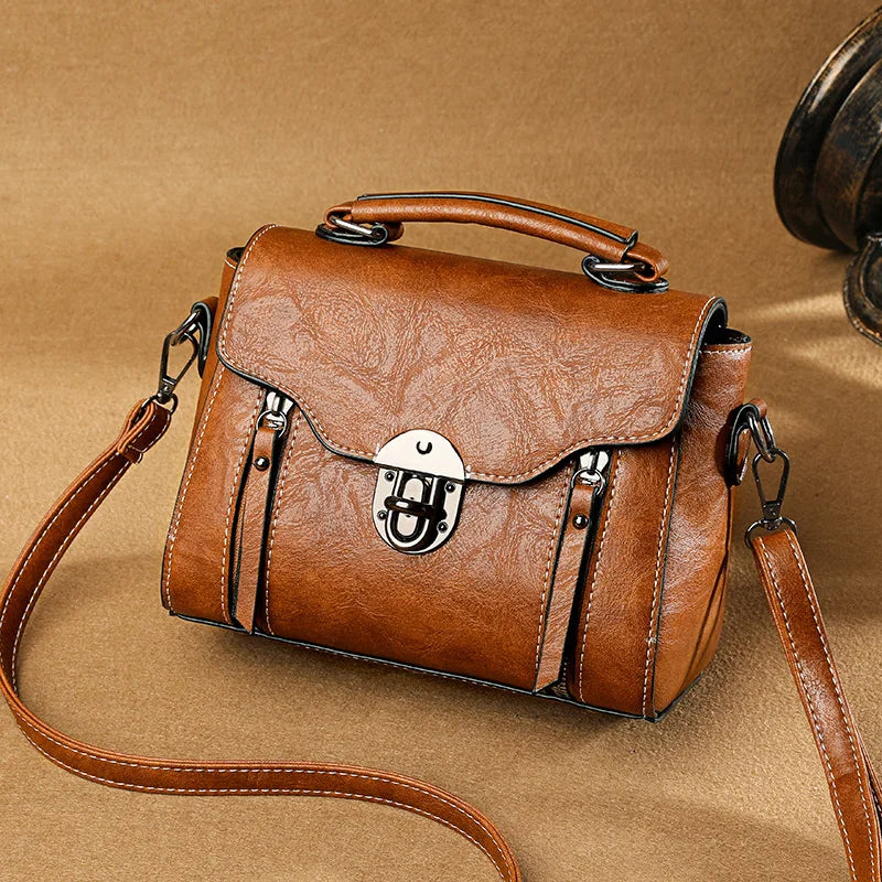 Women's Handbag New PU Leather Fashion Lock Design Large Capacity Shoulder Bag Female Crossbody Tote Messenger Bag bolsos