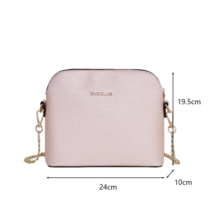 Fashion PU Leather Women Shoulder Bag Female Shell Designer Handbag Purse Girls Crossbody Bag Brand Small Flap Bolsos Feminina