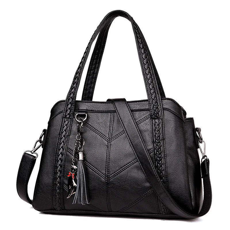 Women Casual Tote Bags Female Handbag Large Capacity Shoulder Crossbody Bag for Women Vintage PU Leather Travel Hobos Bag