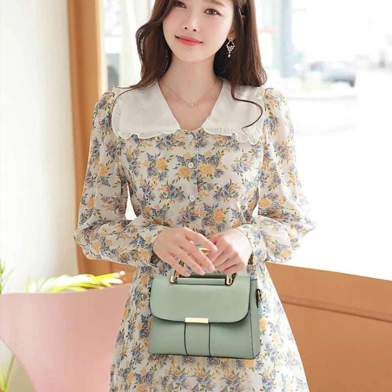 Luxury Small Handbag Women PU Leather Fashion Brand Crossbody Bags Lady Capacity Shoulder Messenger Bag Design Shopping Purse