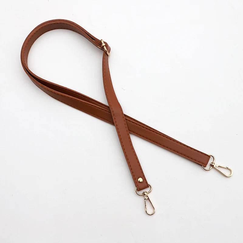 130cm Faux Leather Shoulder Bag Strap DIY Purse Handle Adjustable Crossbody Handbag Belt with Clasp Replacement Strap For Bags