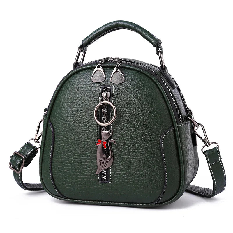 New Fashion Small Women Handbags PU Leather Shoulder Bag Female Cute Crossbody Purse Messenger Bag Pack