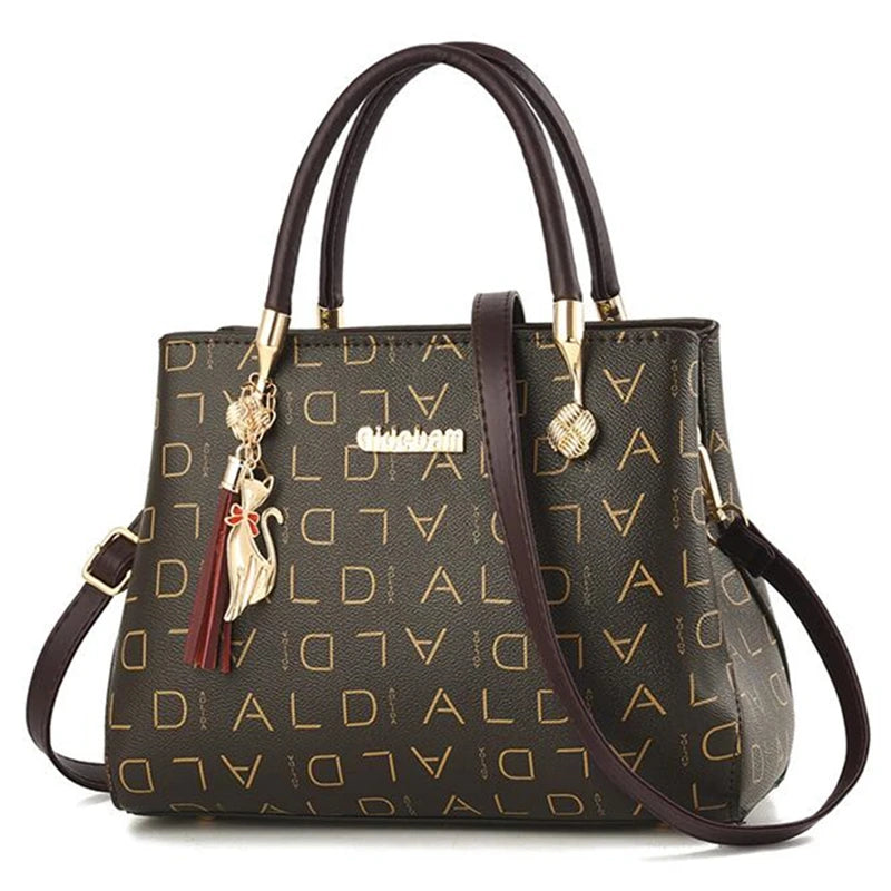 Artificial leather Women's Bags Luxury Shoulder Messenger Bag Crossbody For Women big capacity letter printing wild Ladies bags