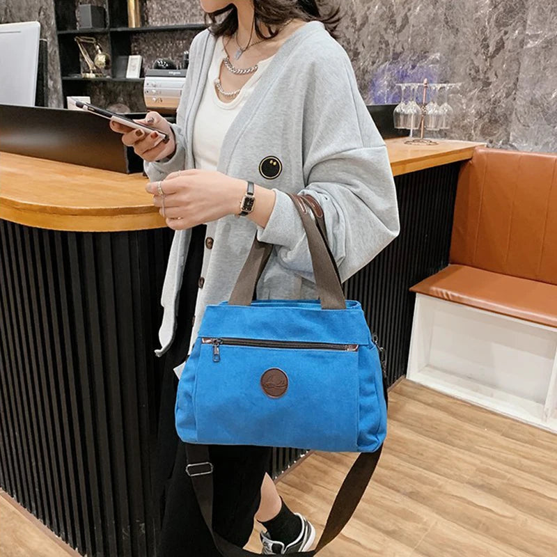 Women Casual Handbags Canvas Crossbody Bag for Woman Big Capacity Shoulder Tote Female Shopping Designer Messenger Bags bolso
