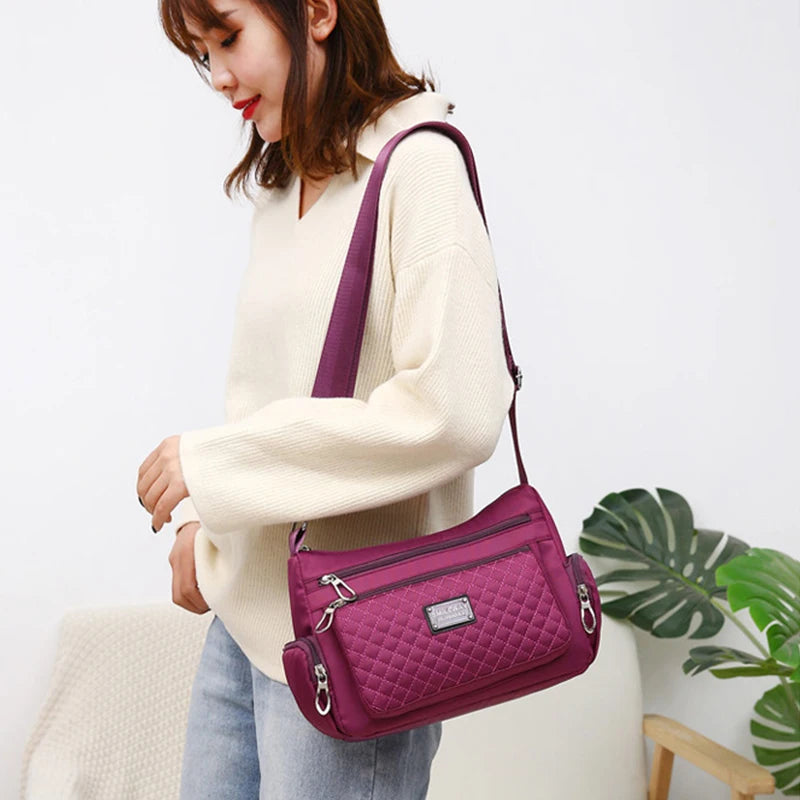 Fashion Women Casual Shoulder Handbags Lightweight Waterproof Oxford Package Female Large Capacity Travel Crossbody Bag